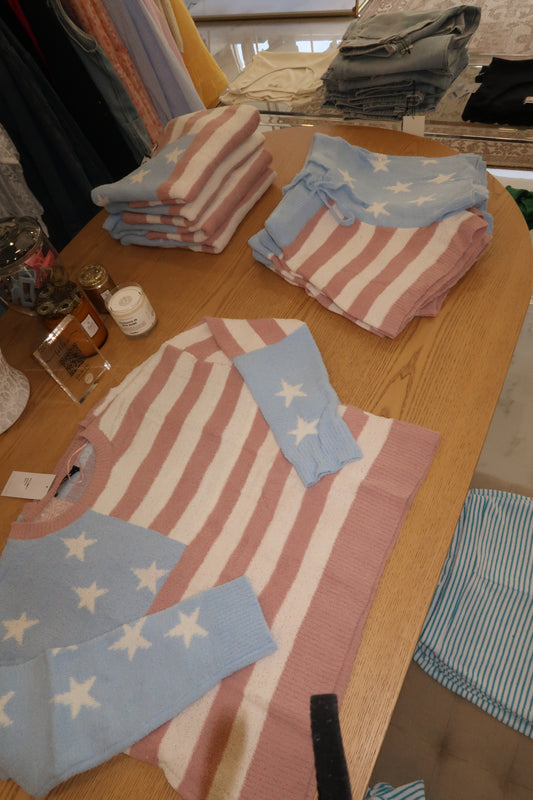 American Flag Cozy Set